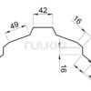 Lankstiniai TS 25 Frigge kraigas mazas drawing