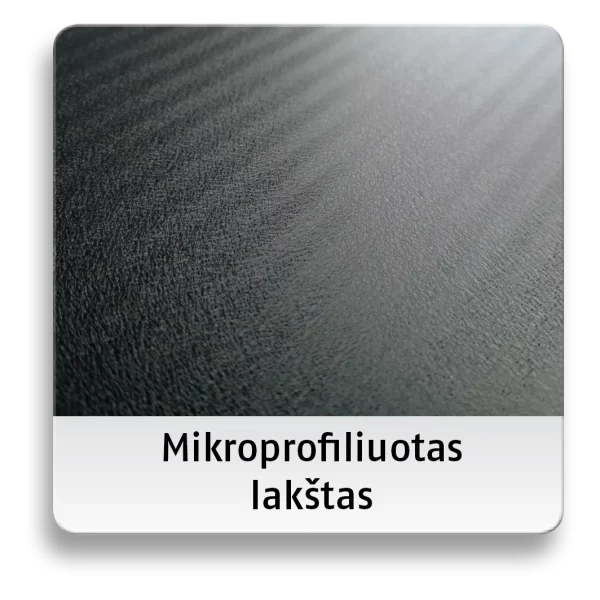 mikroprofiliuotas lakstas