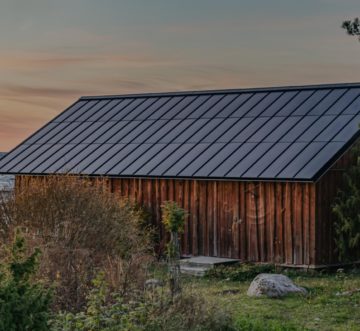Roofit.Solar. panels and Nordic metal roof - all in one